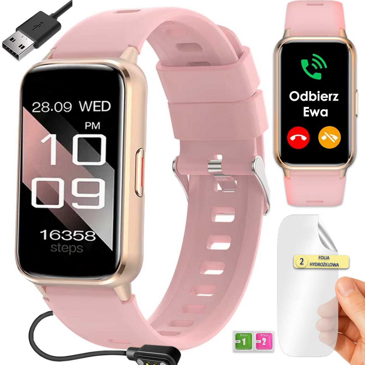 Modern smartwatch with AMOLED screen and Bluetooth call function