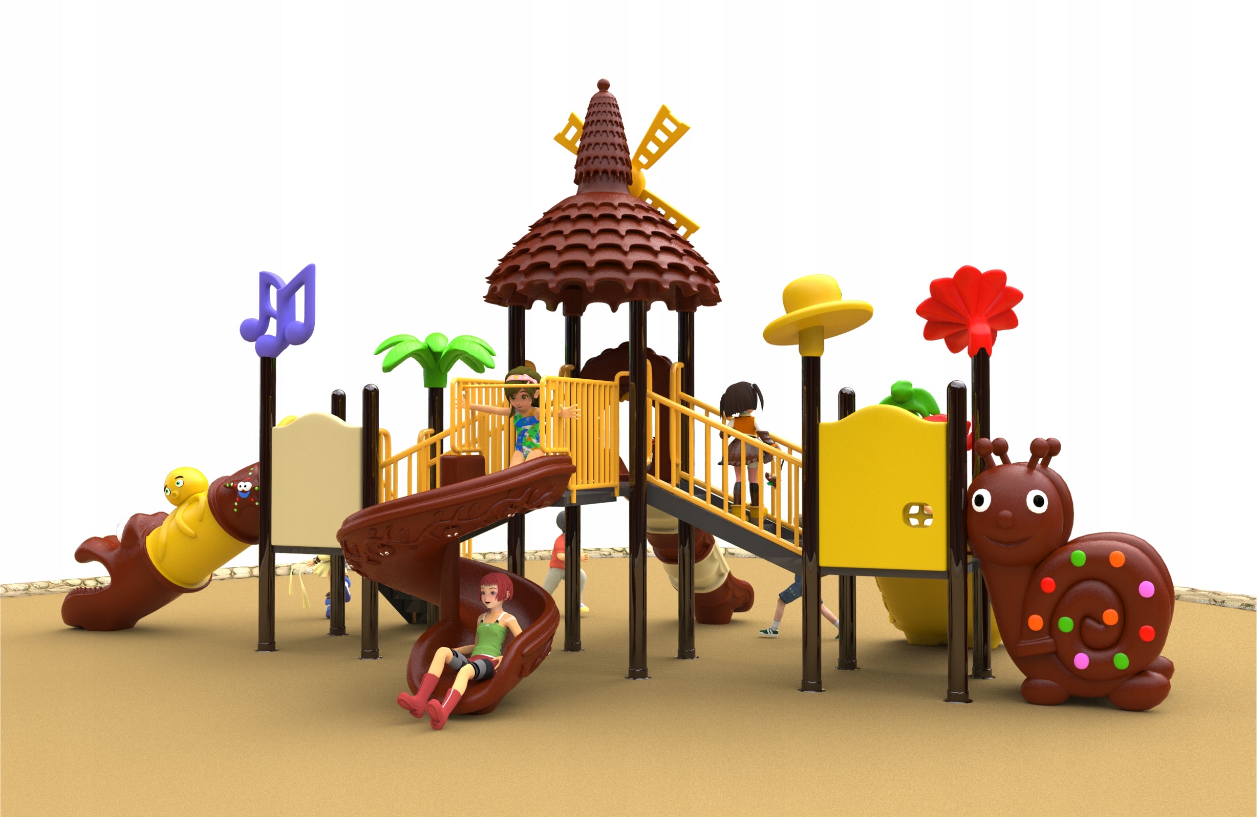 Modern square toys for children | 5 x slide Manufacturer code B30095