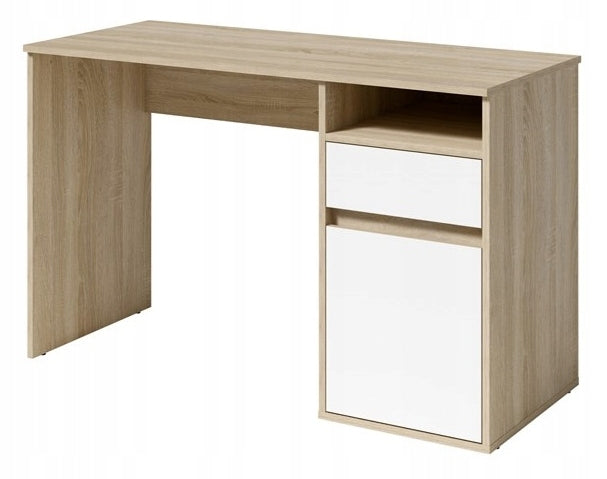 Modern youth desk with drawer 120 cm BILLY sonoma oak