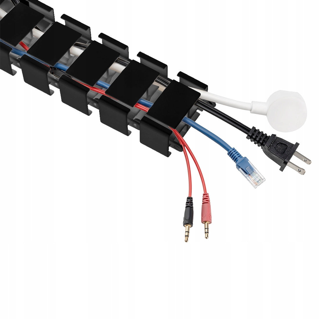 Modular Cable Organizer Spine Masking Machine 130 cm Spacetronik black EAN (GTIN) 5903031036718
