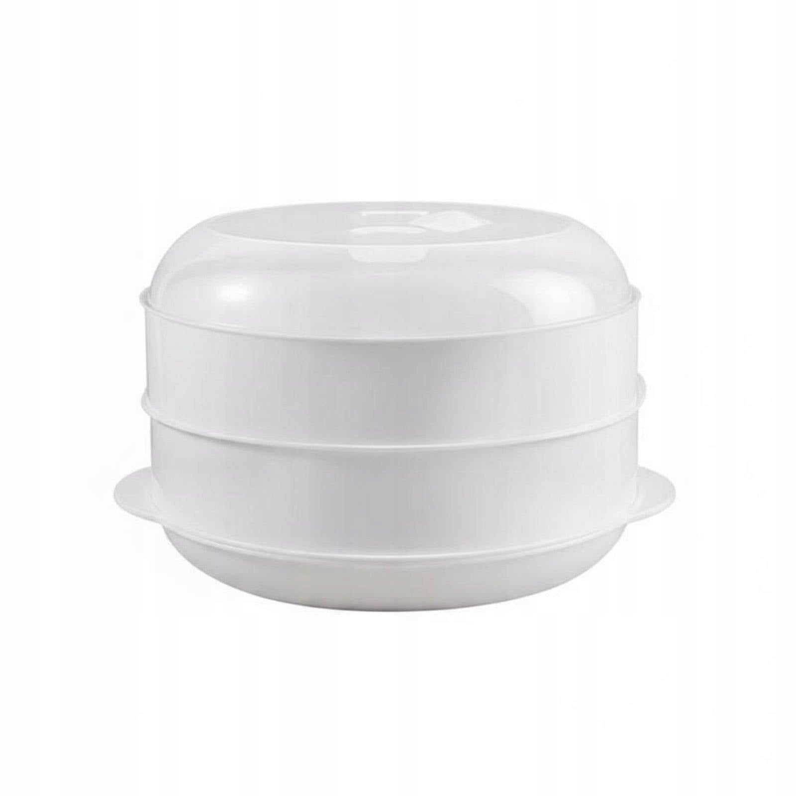 Modular Microwave Steamer Adjustable Vent Hole Steaming Basket L 2 Layer Brand no brand