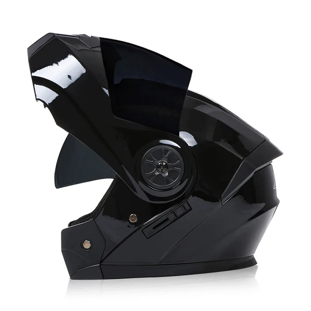 Modular Motorcycle Helmet with Double Window Flip-Up HELMET for Intercom