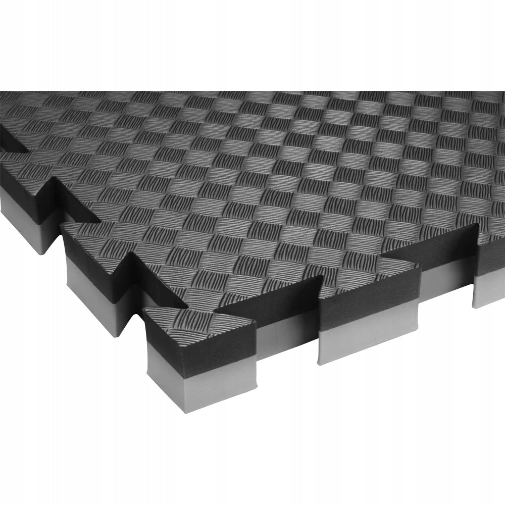 Modular mat 100x100x4cm PROFI MAT black-grey double-sided professional
