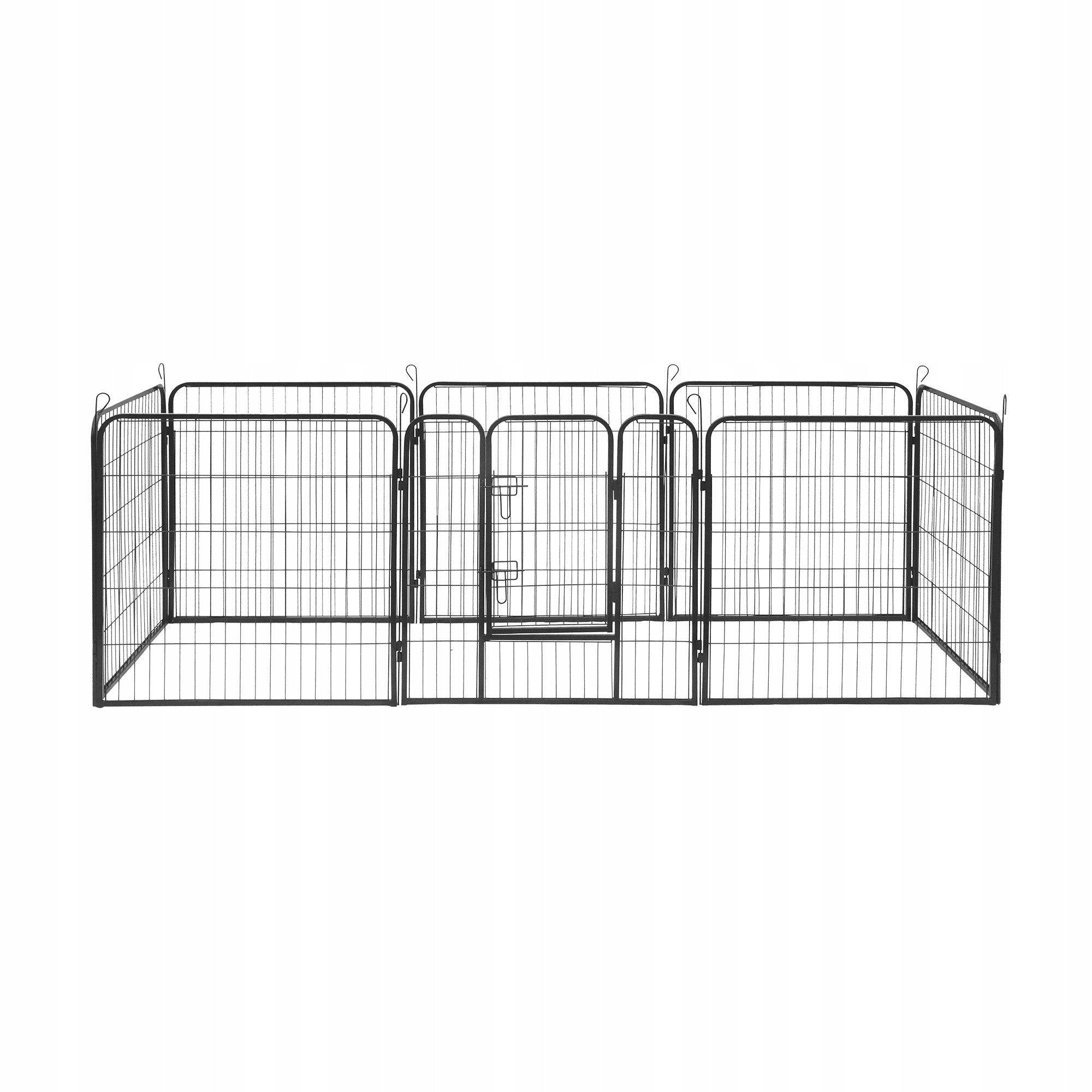 Modular rabbit dog playpen steel enclosure catwalk 8 panels L Rebel Brand no brand