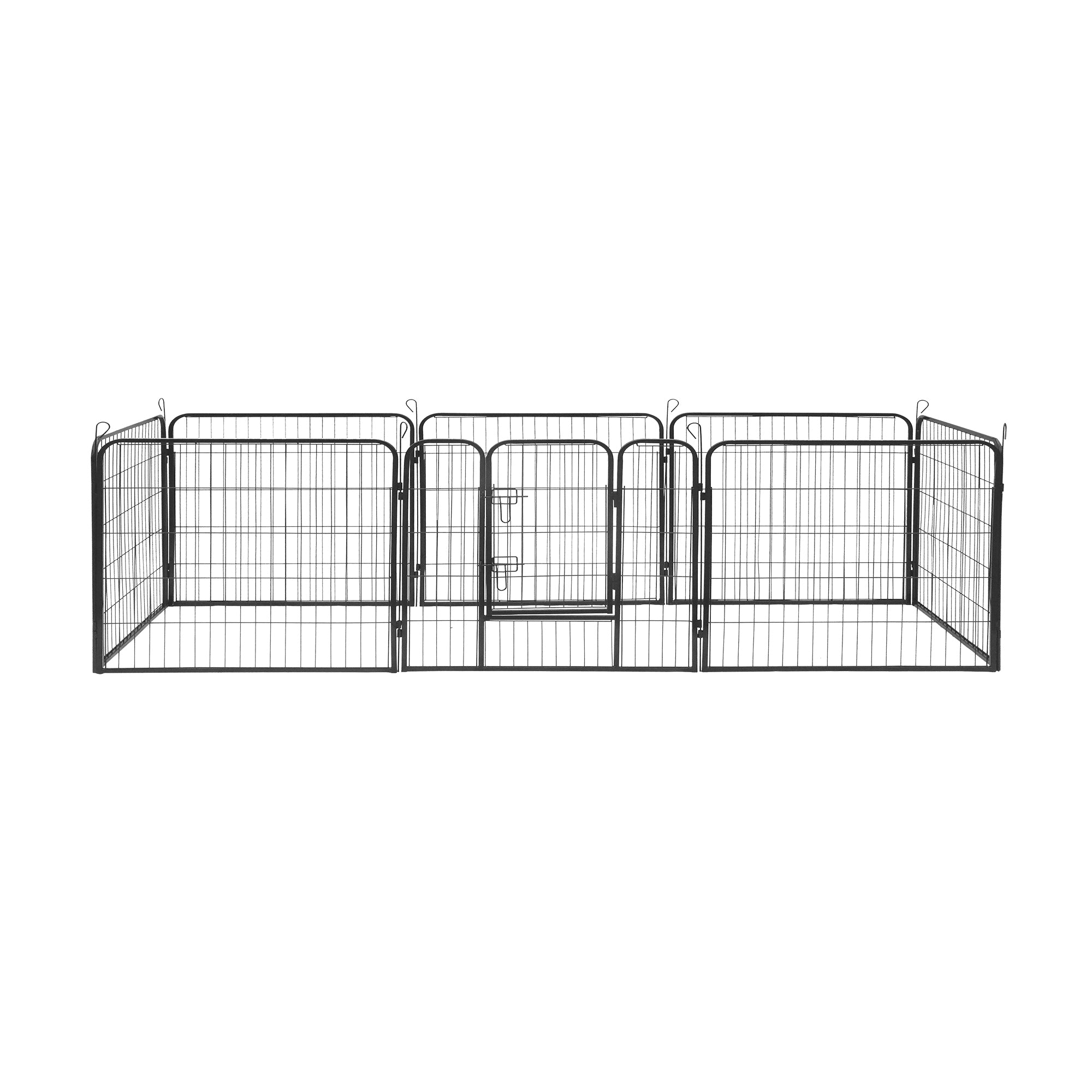 Modular rabbit dog playpen steel enclosure catwalk 8 panels S Rebel Brand no brand