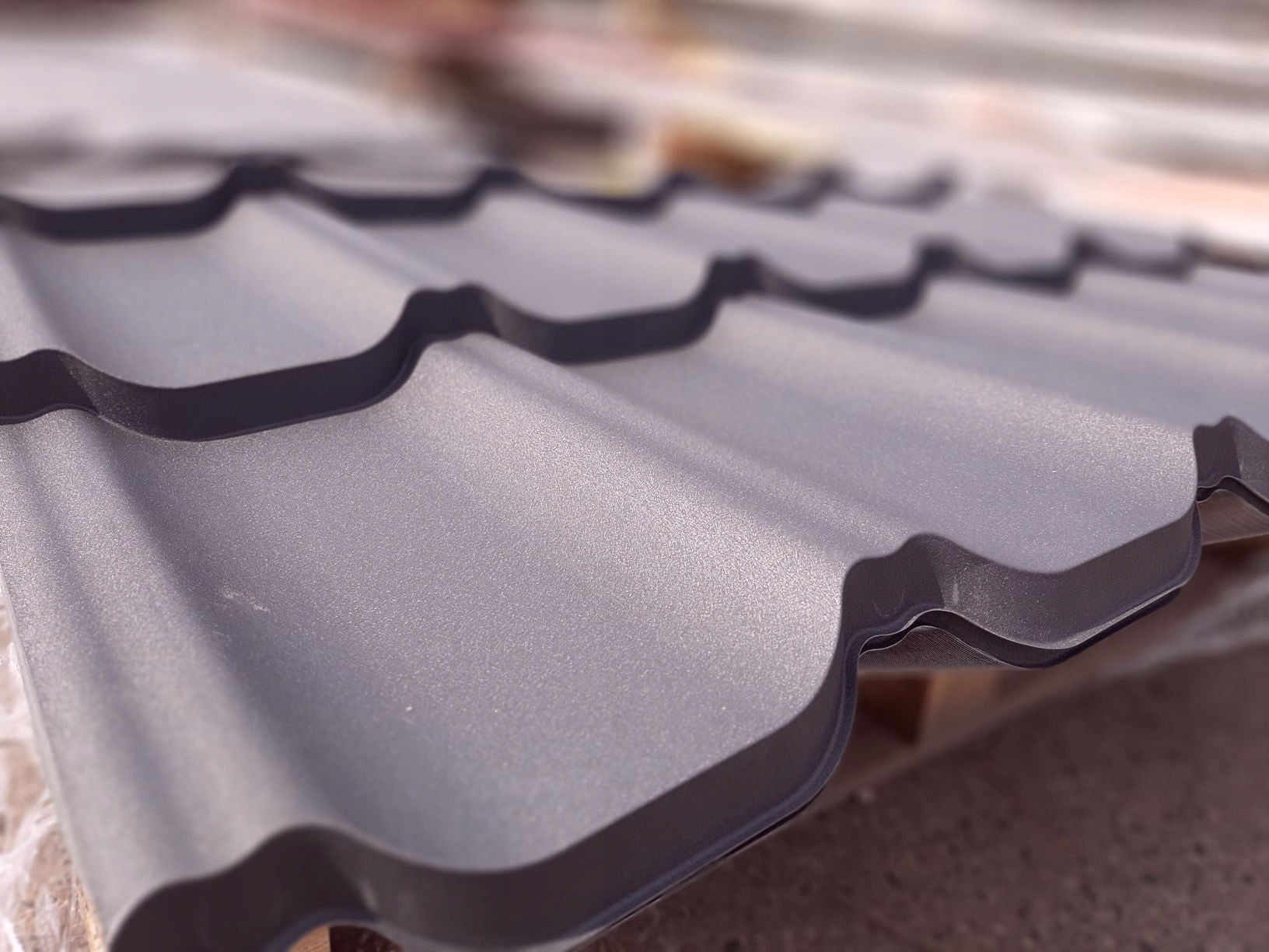 Modular roof tile R7016 mat, corrugated roof Brand Sestal