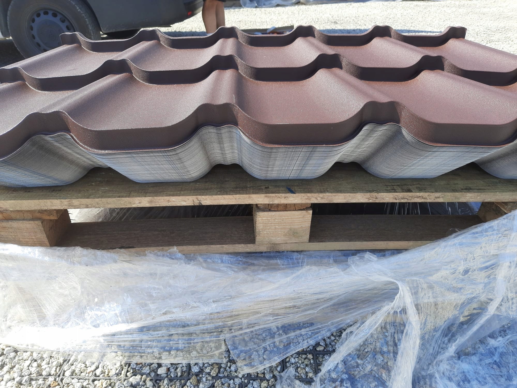 Modular roof tile R8017 mat corrugated roof Manufacturer code Sestal