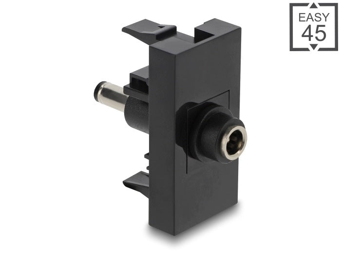Module Easy 45 DC 5,5x2,1mm socket-DC 5,5x2,5mm plug black Delock 90961