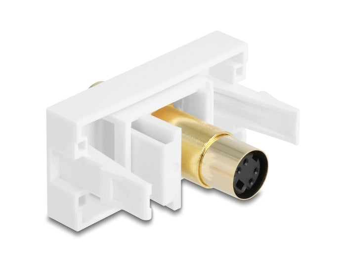 Module Easy 45 Mini-DIN 4 Pin socket gold plated white Delock 90872 Packaging status original