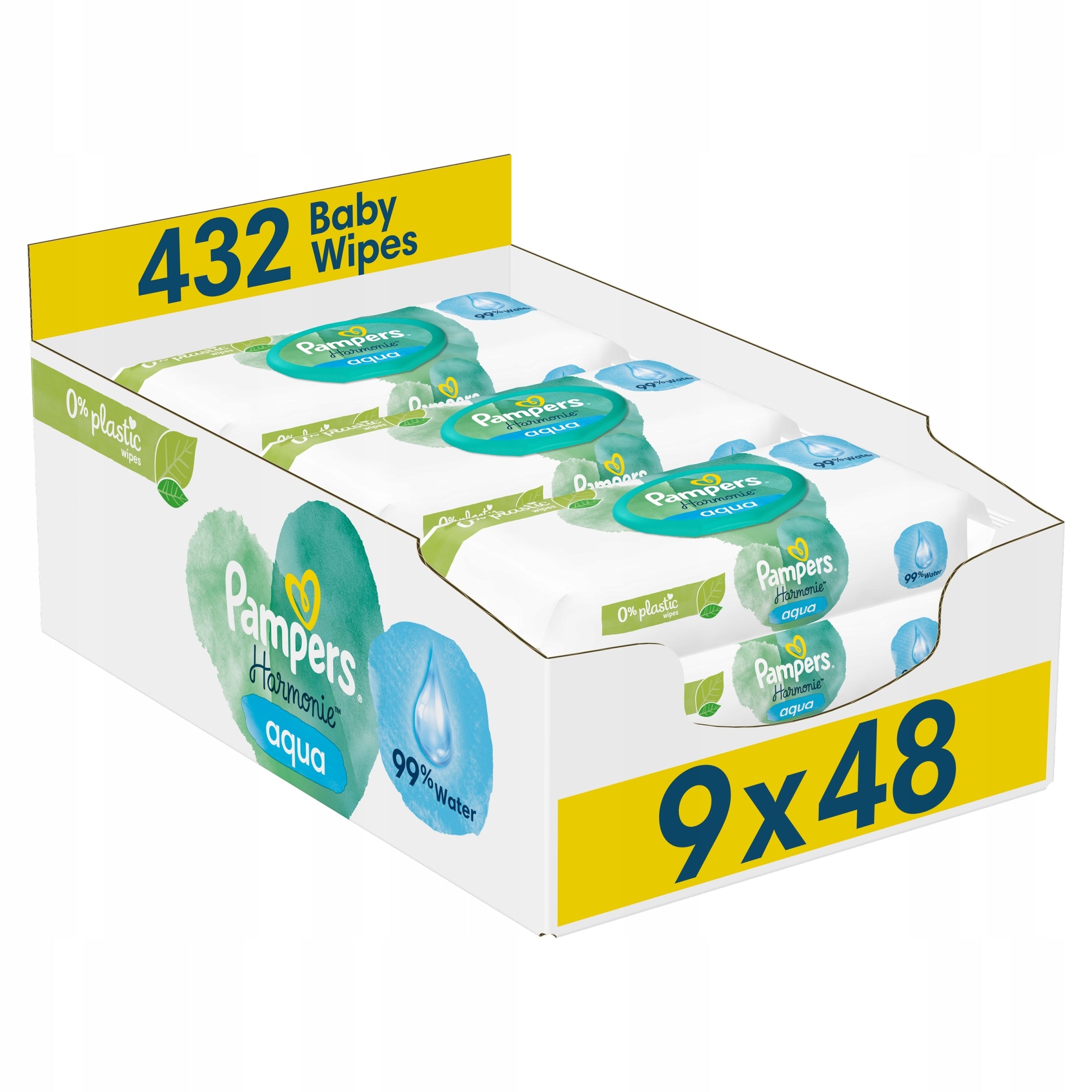 Moisturized Wipes Pampers Harmonie Aqua 9 x 48 pcs.