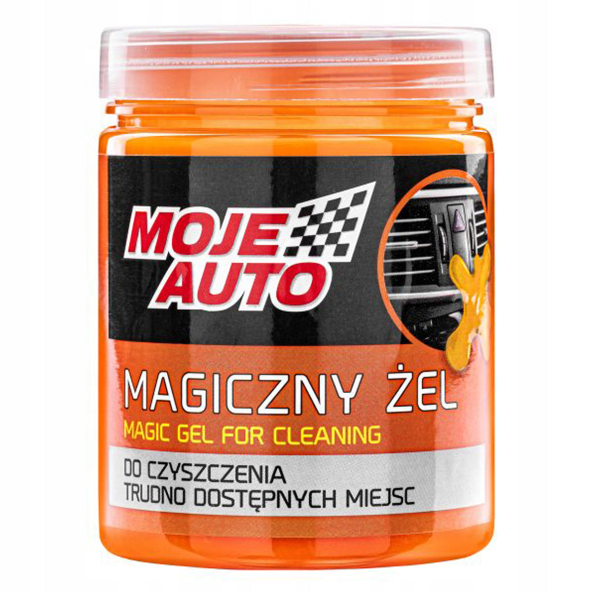 Moje auto magic cockpit gel for cleaning in a slime glue box Packaging status original