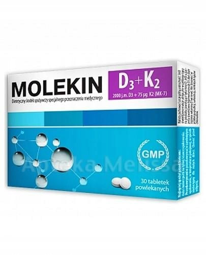 Molecin D3 + K2, tablets, 30 pieces