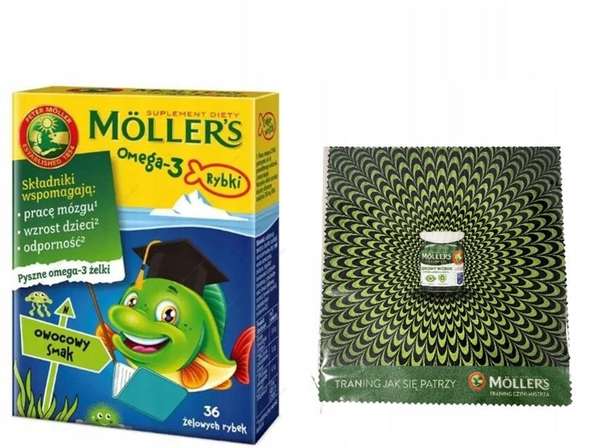 Mollers Omega-3 Fruit Fish Gummies 36pcs. For universal