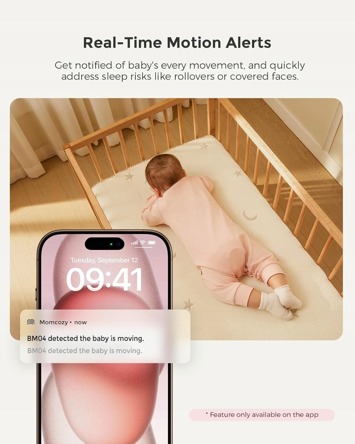 Momcozy BM04 Baby Monitor 5" with 2 Cameras, Dual Mode, Smart Monitor Manufacturer code BM04-2C