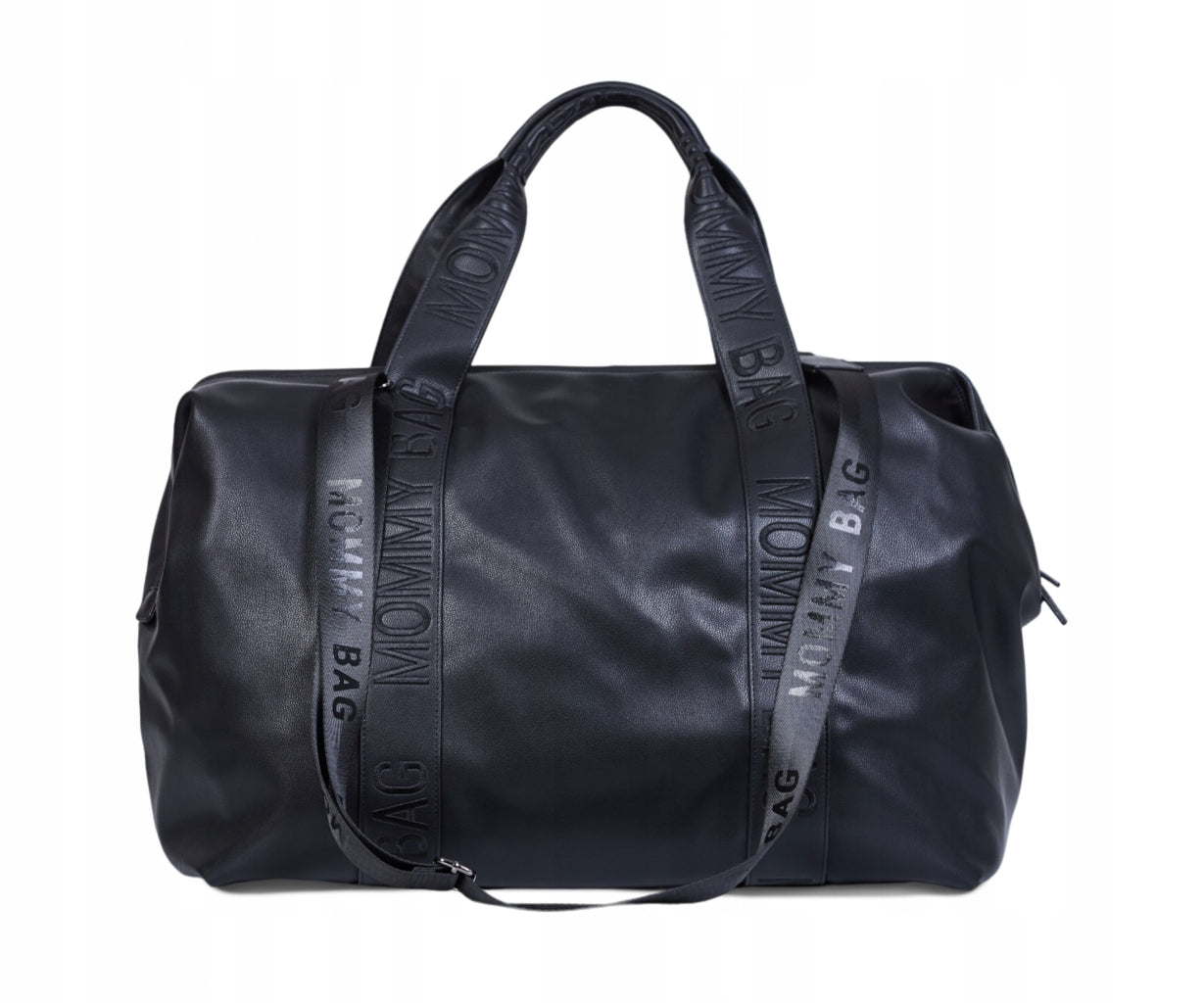 Mommy Bag Signature Vegan Leather Black with changing table
