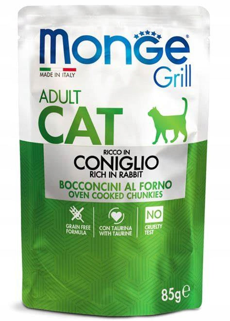 Monge Cat Grill Adult Rabbit sachet 85g