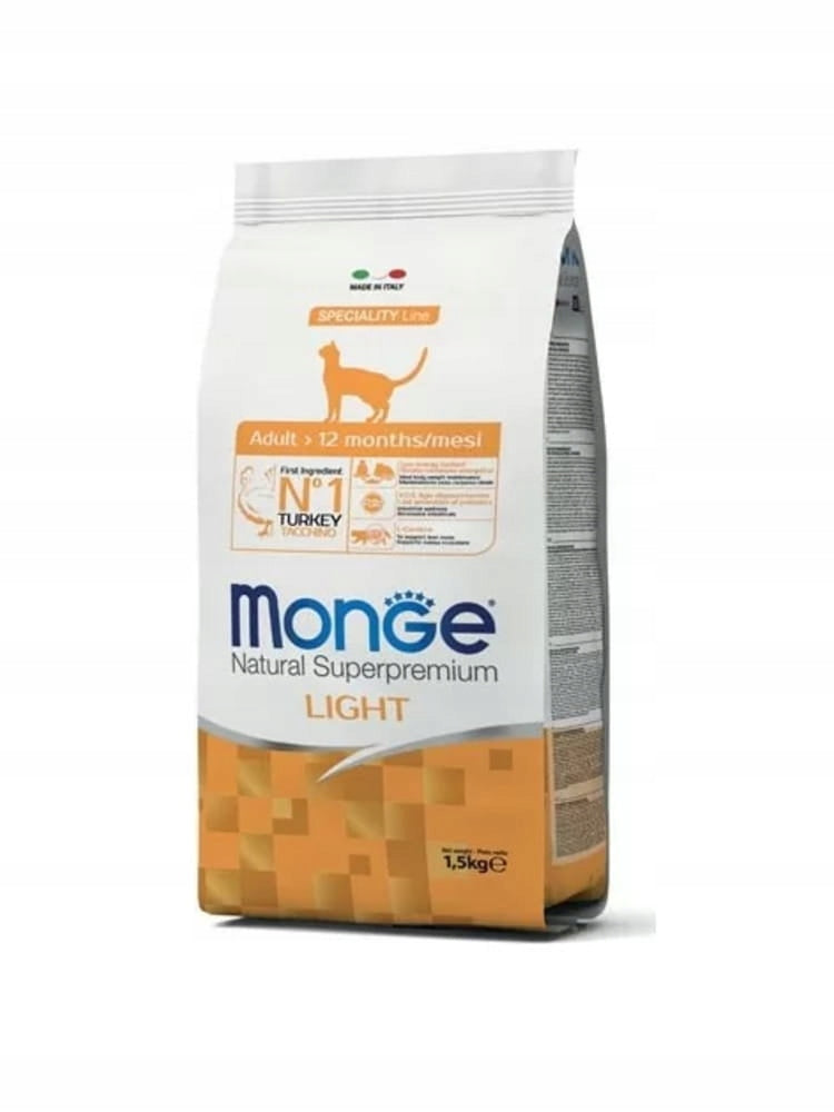 Monge Cat LIGHT TURKEY 1,5kg