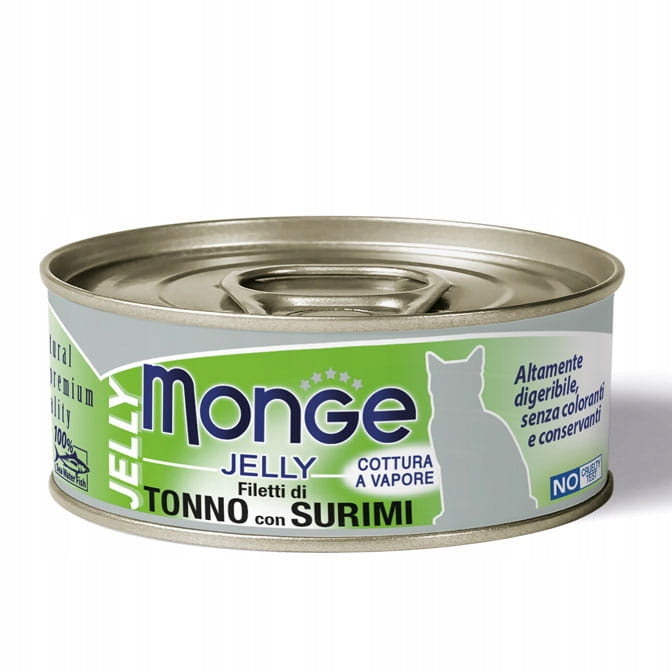 Monge Cat Tuna with Surimi in Jelly 80g