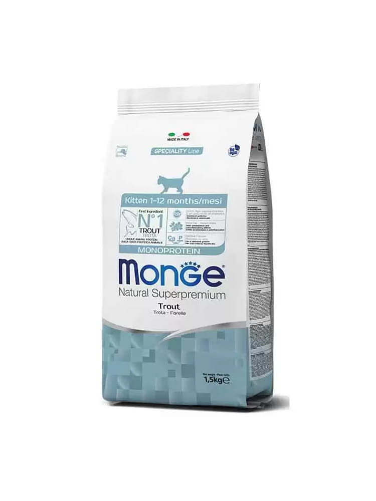 Monge Kitten Monoprotein Trout 1,5kg
