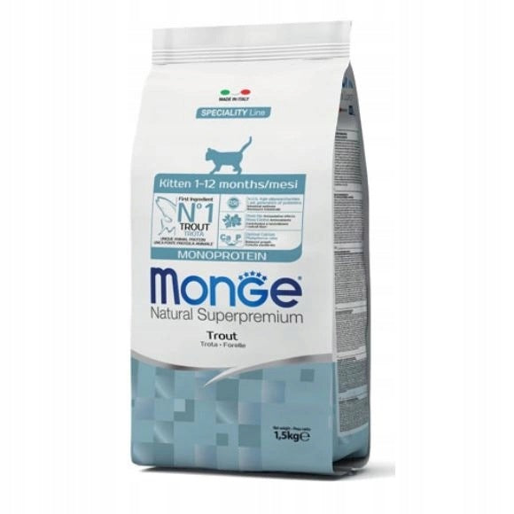 Monge Monoprotein Kitten Trout 400g Packaging status original