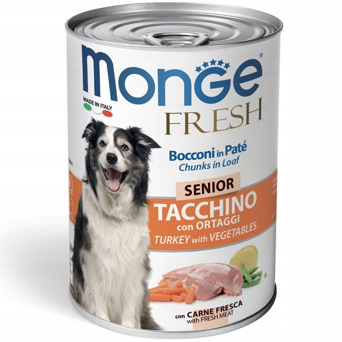 Monge Senior Dog Fresh Turkey Pate with Vegetables 400g