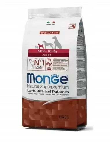 Monge Specialty Line Mini Lamb with rice and potatoes 2,5kg