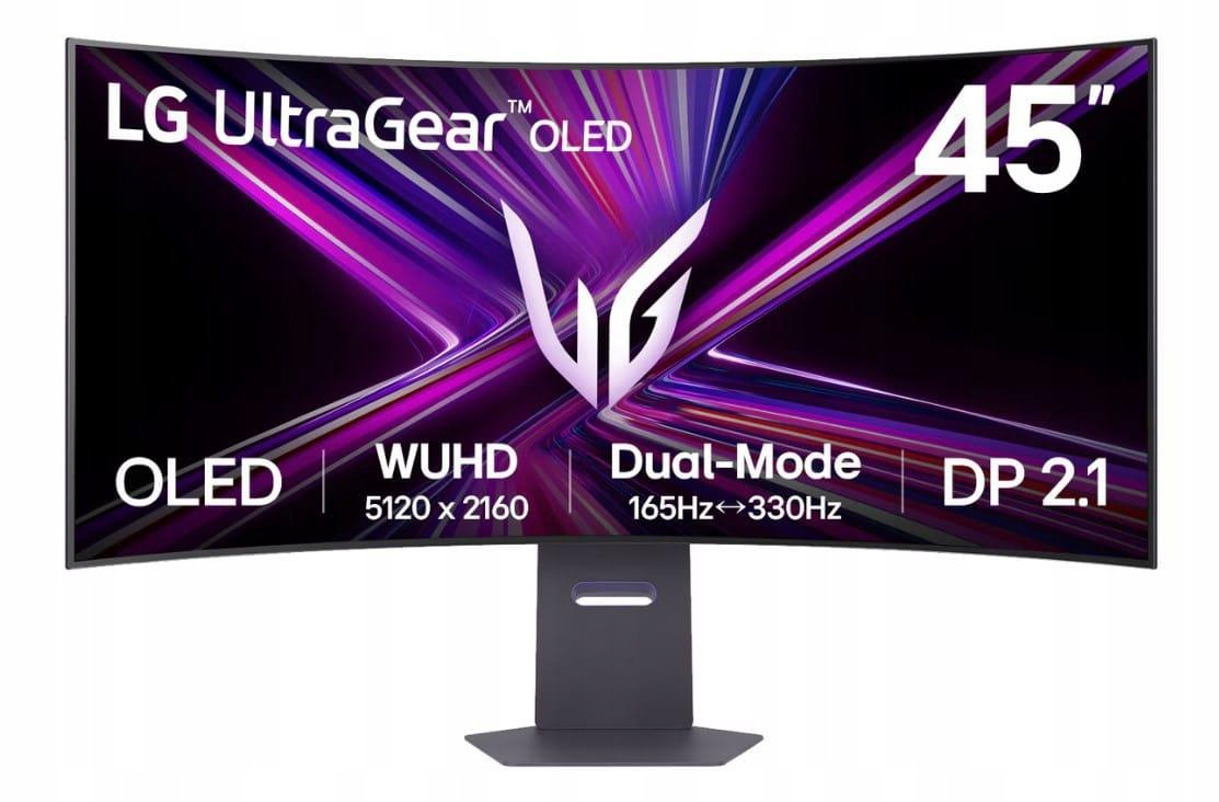 MonitoLG UltraGear 45GX950A-B - 330Hz OLED Dual-Mode 5K2K 0,03 ms (GtG) 45"