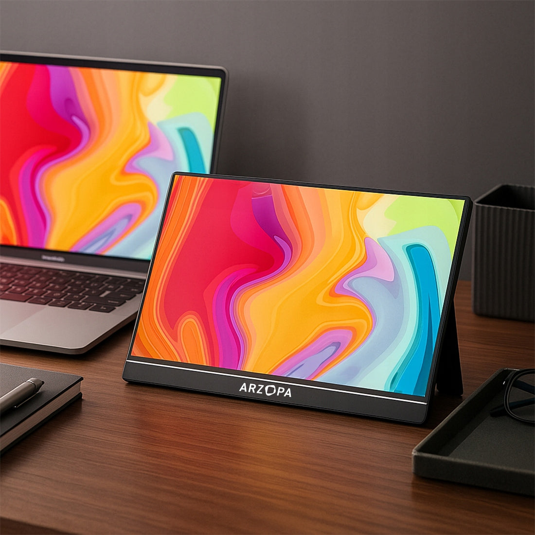 Monitor 14 Inch PORTABLE FULL HD Screen 16:9 IPS 60Hz Built-in 1W Speakers Packaging status original