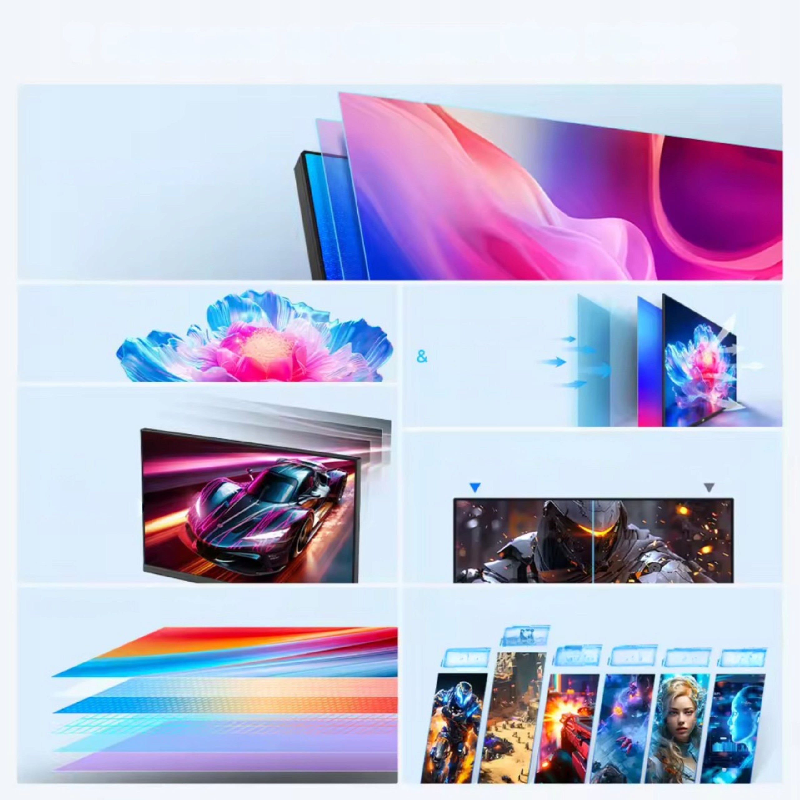 Monitor 144Hz Gaming LED 27 inch Screen 1920x1080 4K For Computer Packaging status original
