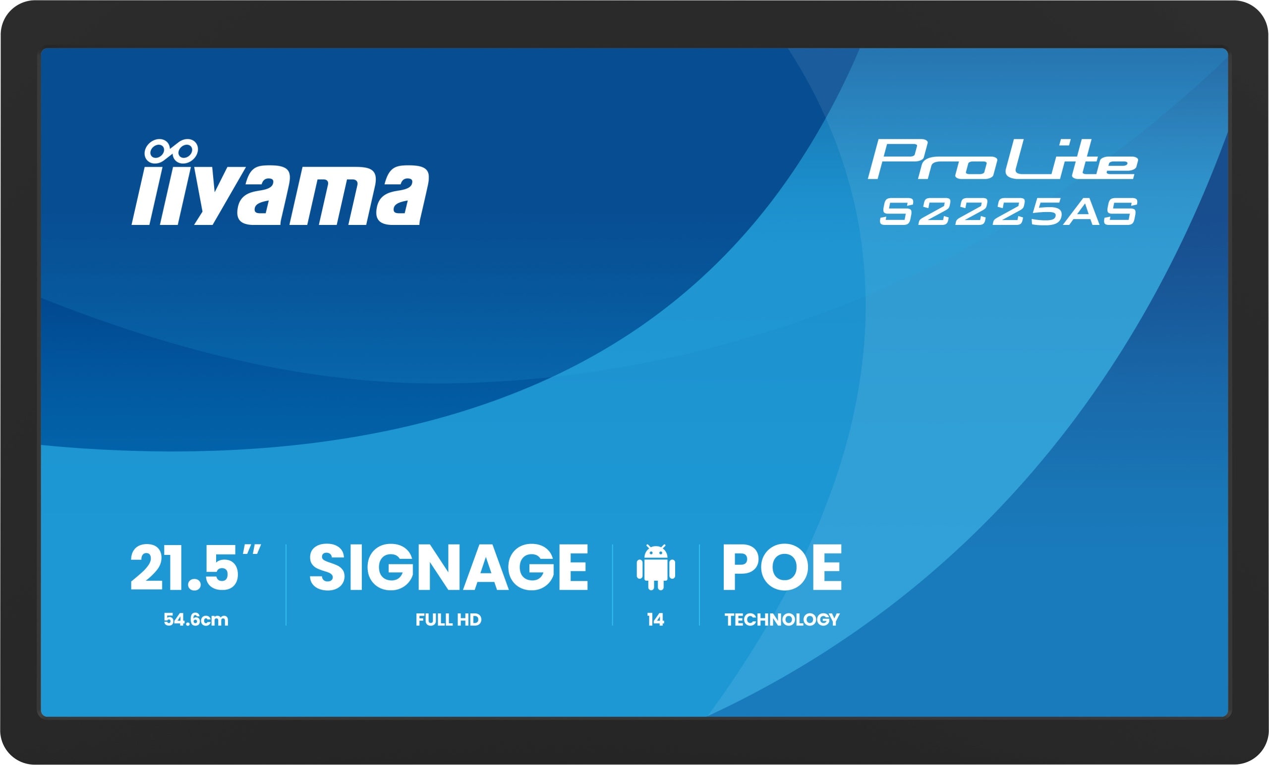 Monitor 22" iiyama ProLite S2225AS-B1P Digital Signage FHD IPS LED Android Packaging status original