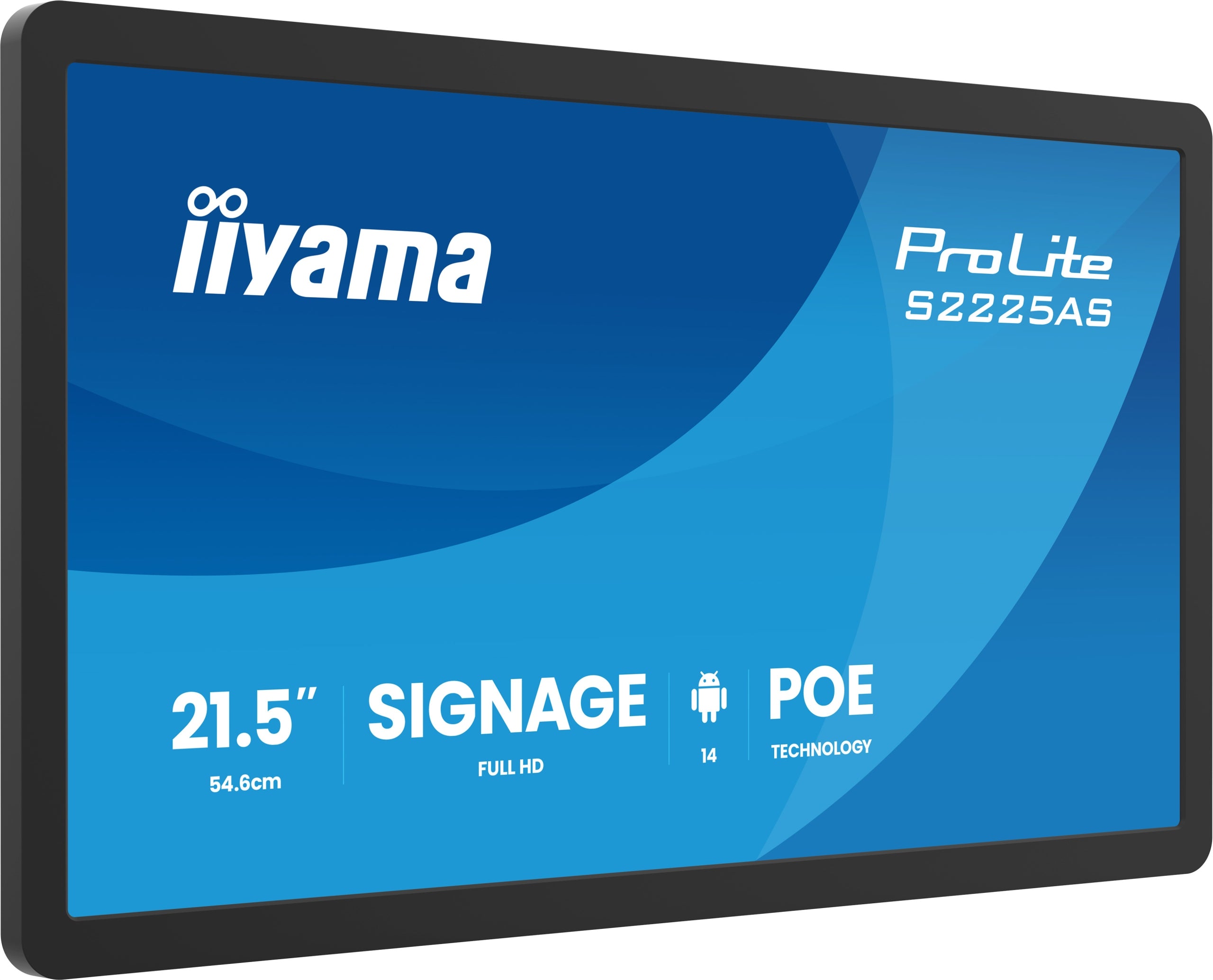 Monitor 22" iiyama ProLite S2225AS-B1P Digital Signage FHD IPS LED Android