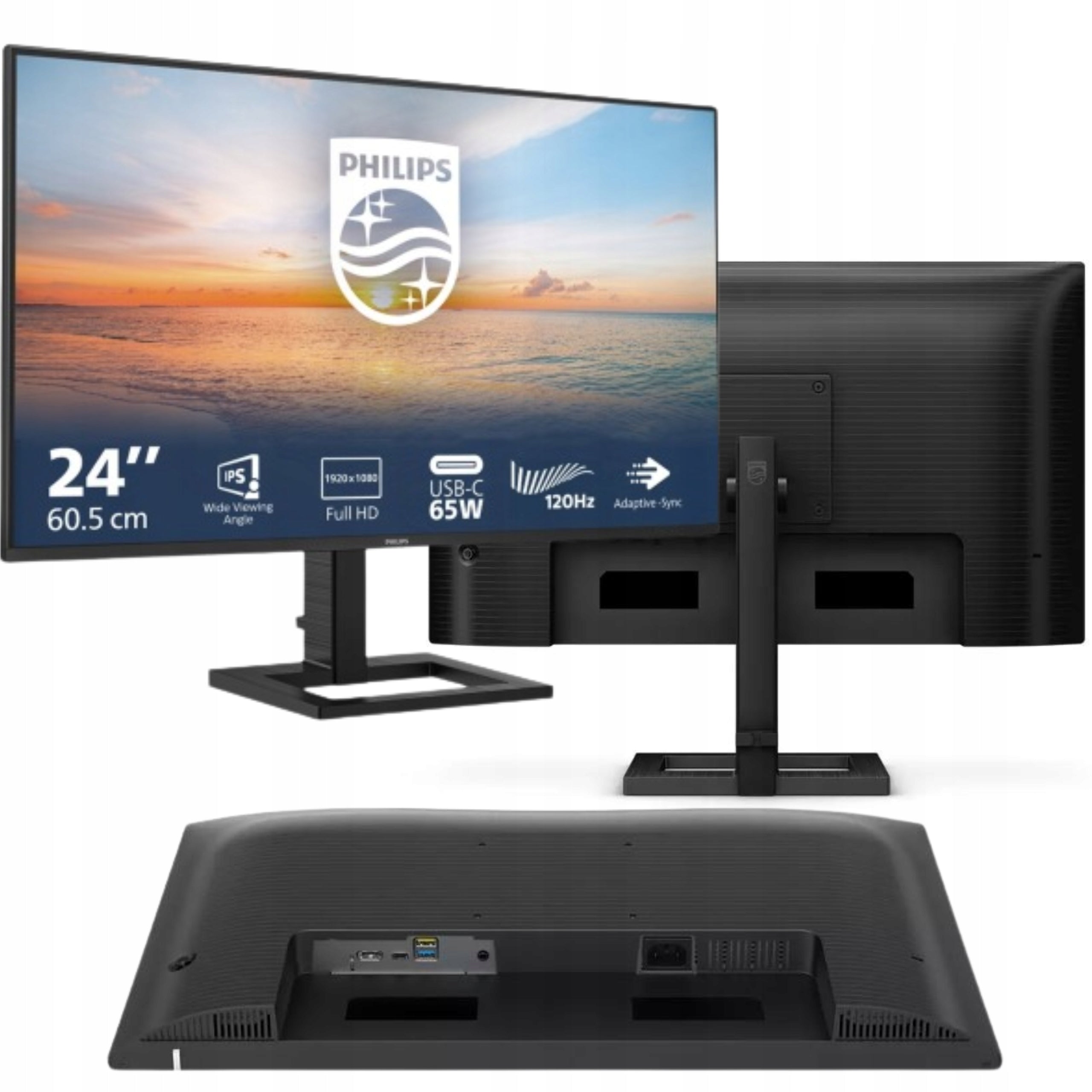 Monitor 23.8" Philips 24E1N1300AE IPS FHD 169 100Hz USB-C HAS 1ms MPRT