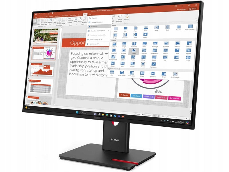 Monitor 27" Lenovo ThinkVision T27-40 | 1920x1080 (FullHD) | IPS | 120Hz Model ThinkVision T27-40