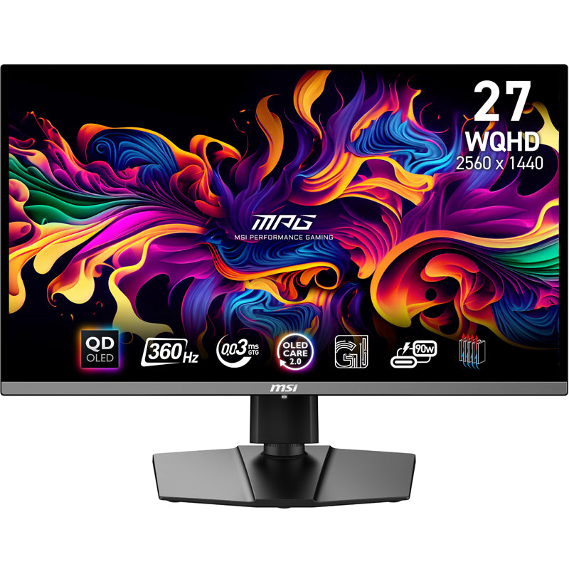 Monitor 27" MSI MPG 271QRX QD-OLED |2560x1440 WQHD|0,03ms |360Hz |HDR|PIVOT