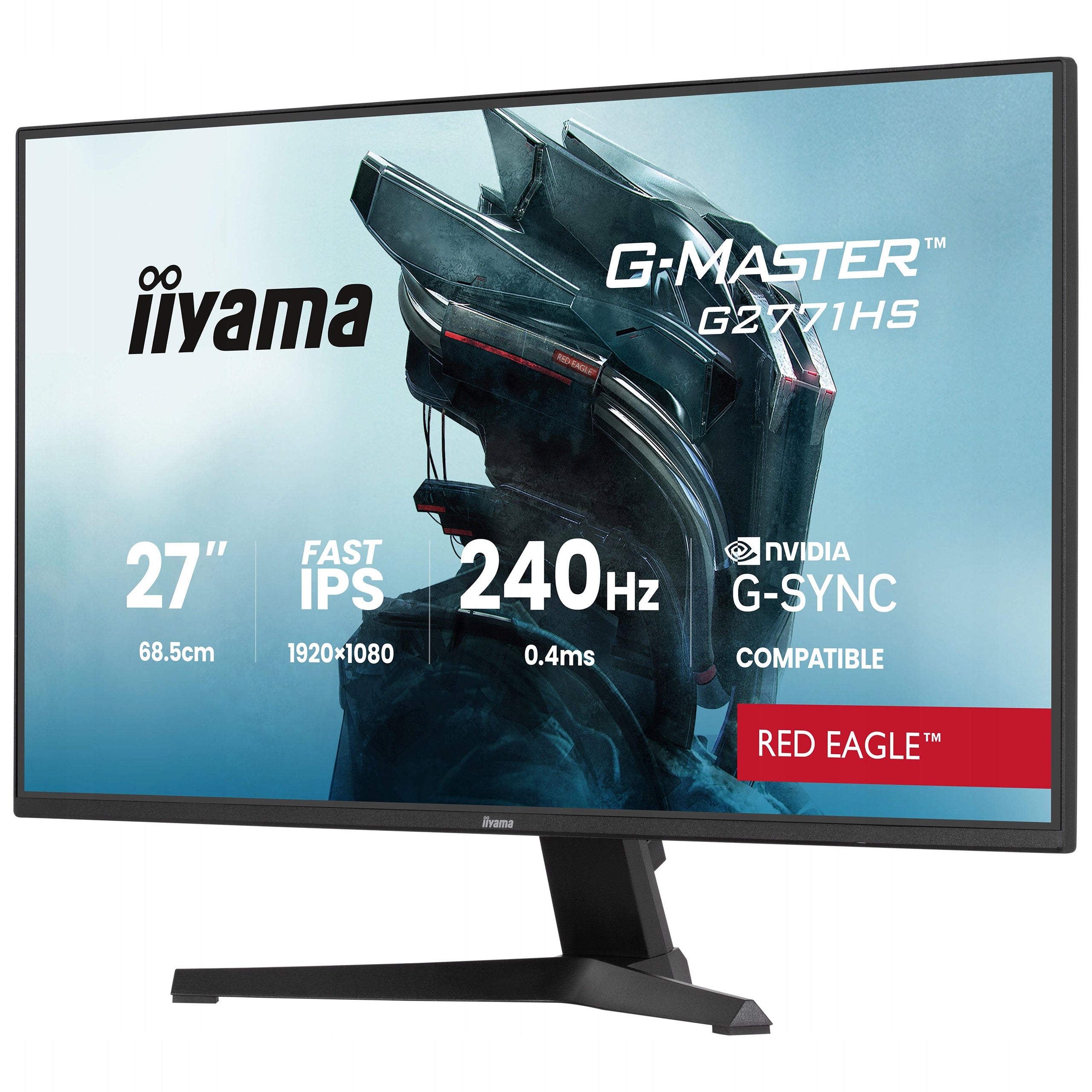 Monitor 27" iiyama G-Master G2771HS-B1 FHD FAST IPS 240Hz 0,4ms HDMI DP HDR Manufacturer code G2771HS-B1
