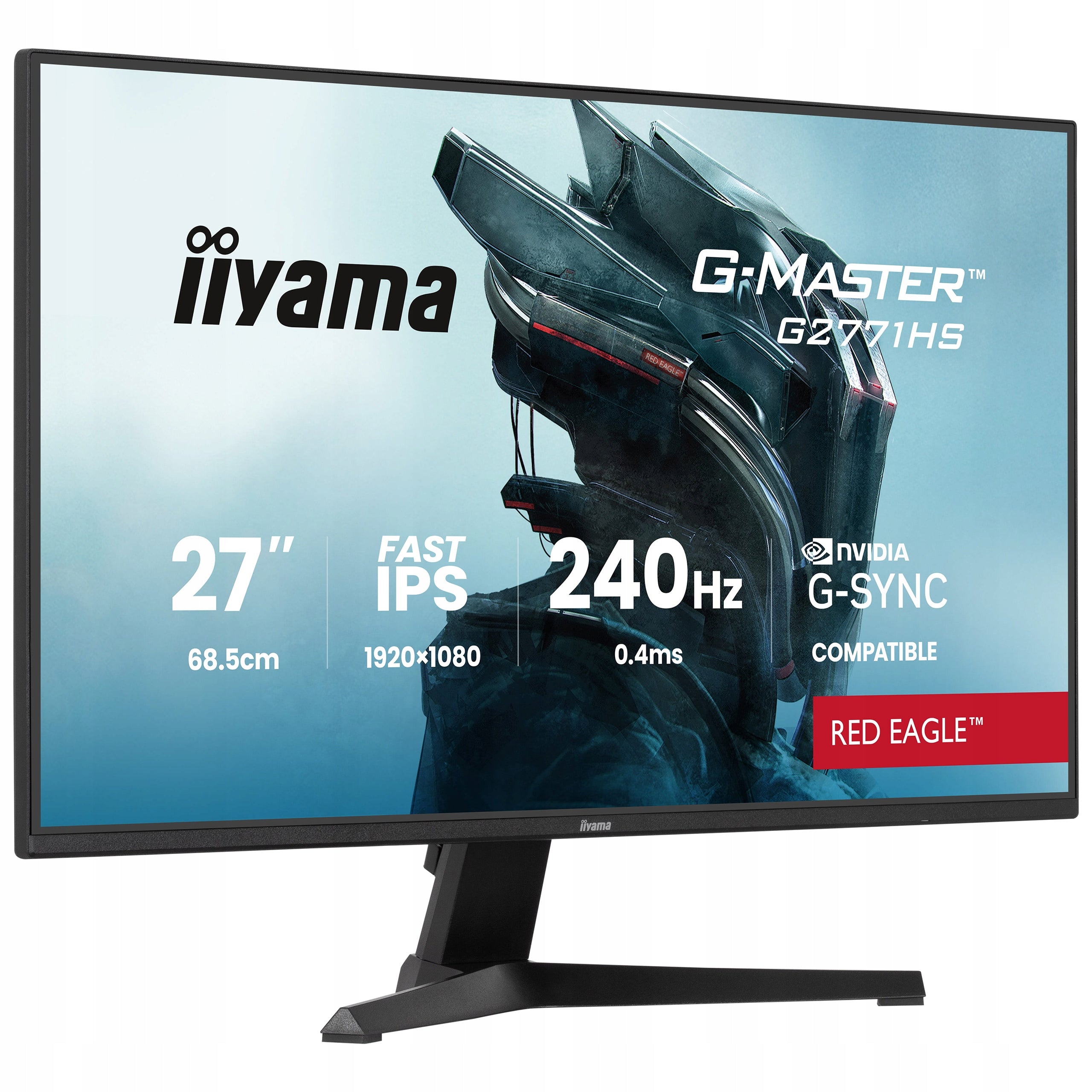 Monitor 27" iiyama G-Master G2771HS-B1 FHD FAST IPS 240Hz 0,4ms HDMI DP HDR Packaging status original