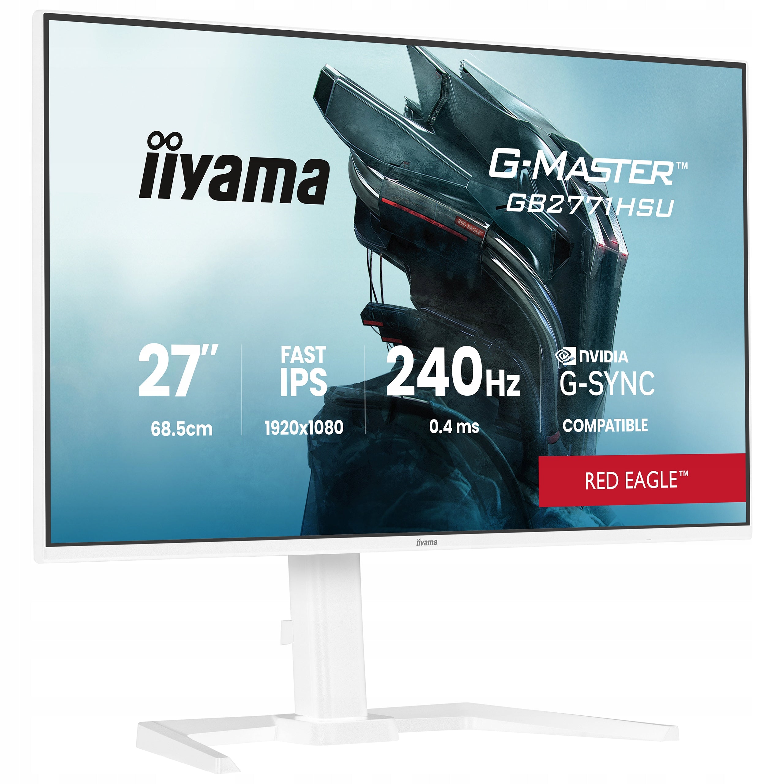 Monitor 27 iiyama G-Master GB2771HSU-W1 FHD IPS LED 240Hz 0,4ms HDMI DP HDR Manufacturer code GB2771HSU-W1