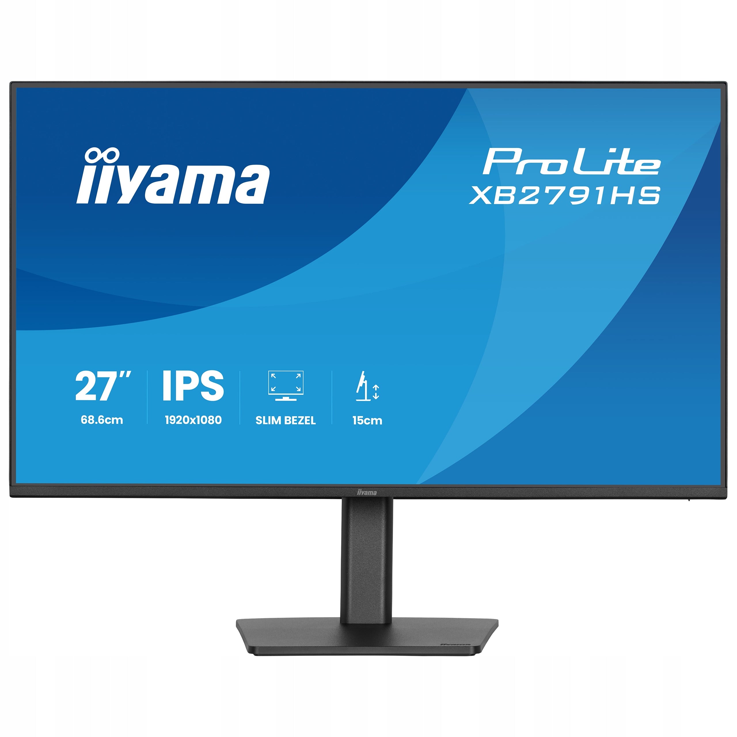 Monitor 27" iiyama ProLite XB2791HS-B1 FHD IPS LED 1ms 120Hz HDMI DP PIVOT