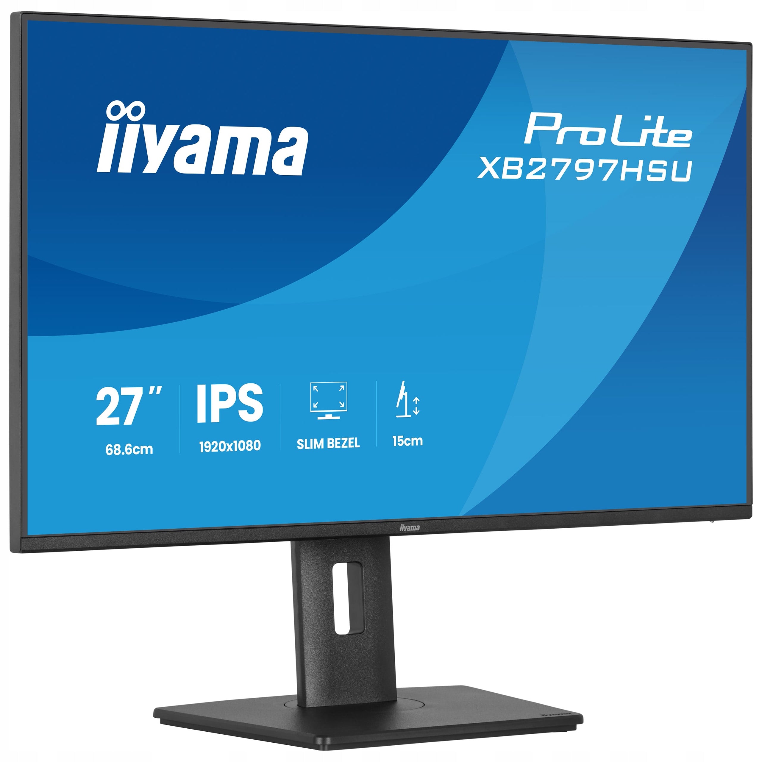 Monitor 27" iiyama ProLite XB2797HSU-B1 FHD IPS LED 120Hz HDMI USB-C Manufacturer code XB2797HSU-B1