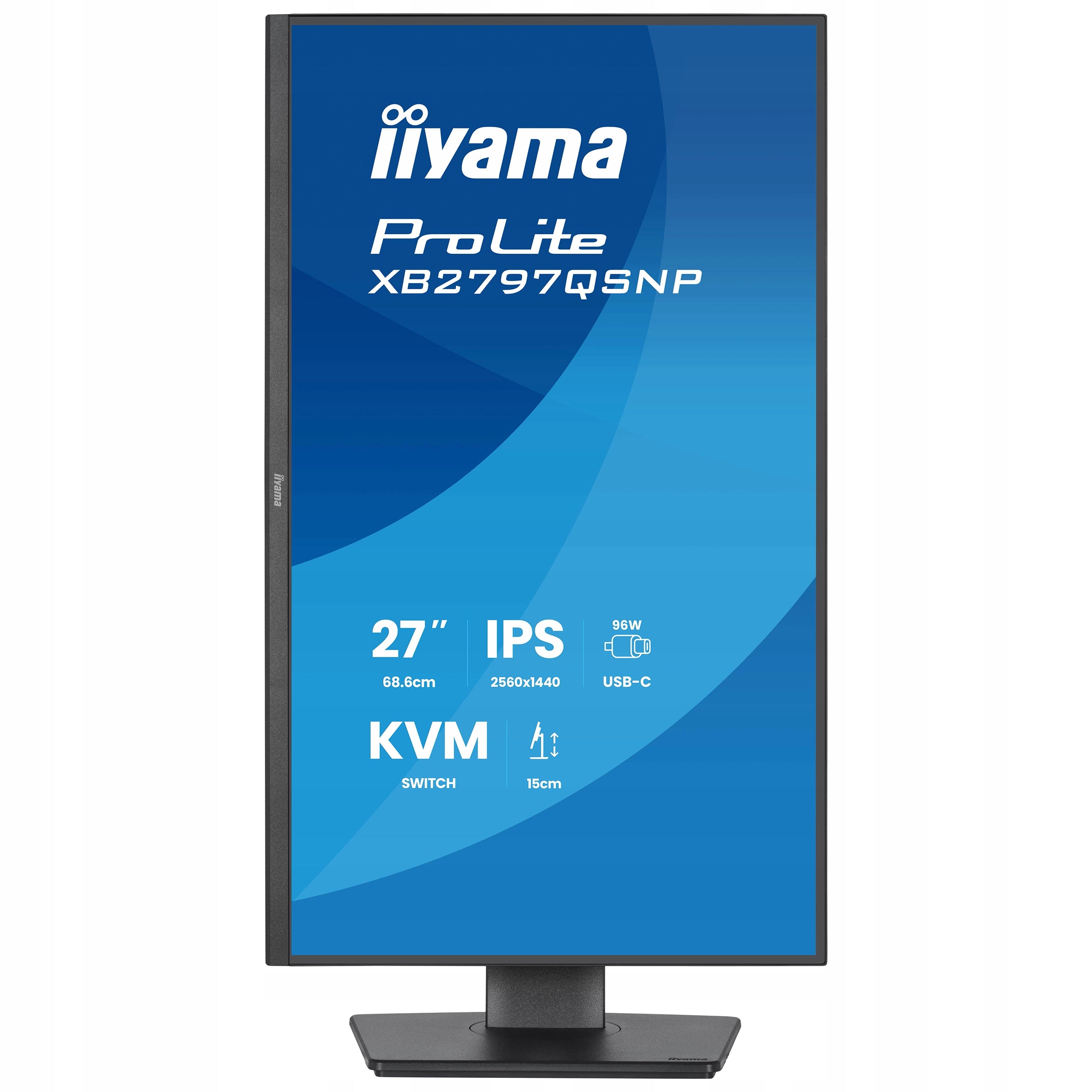 Monitor 27" iiyama ProLite XB2797QSNP-B1 WQHD IPS LED 1ms 75Hz HDMI USB-C Packaging status original
