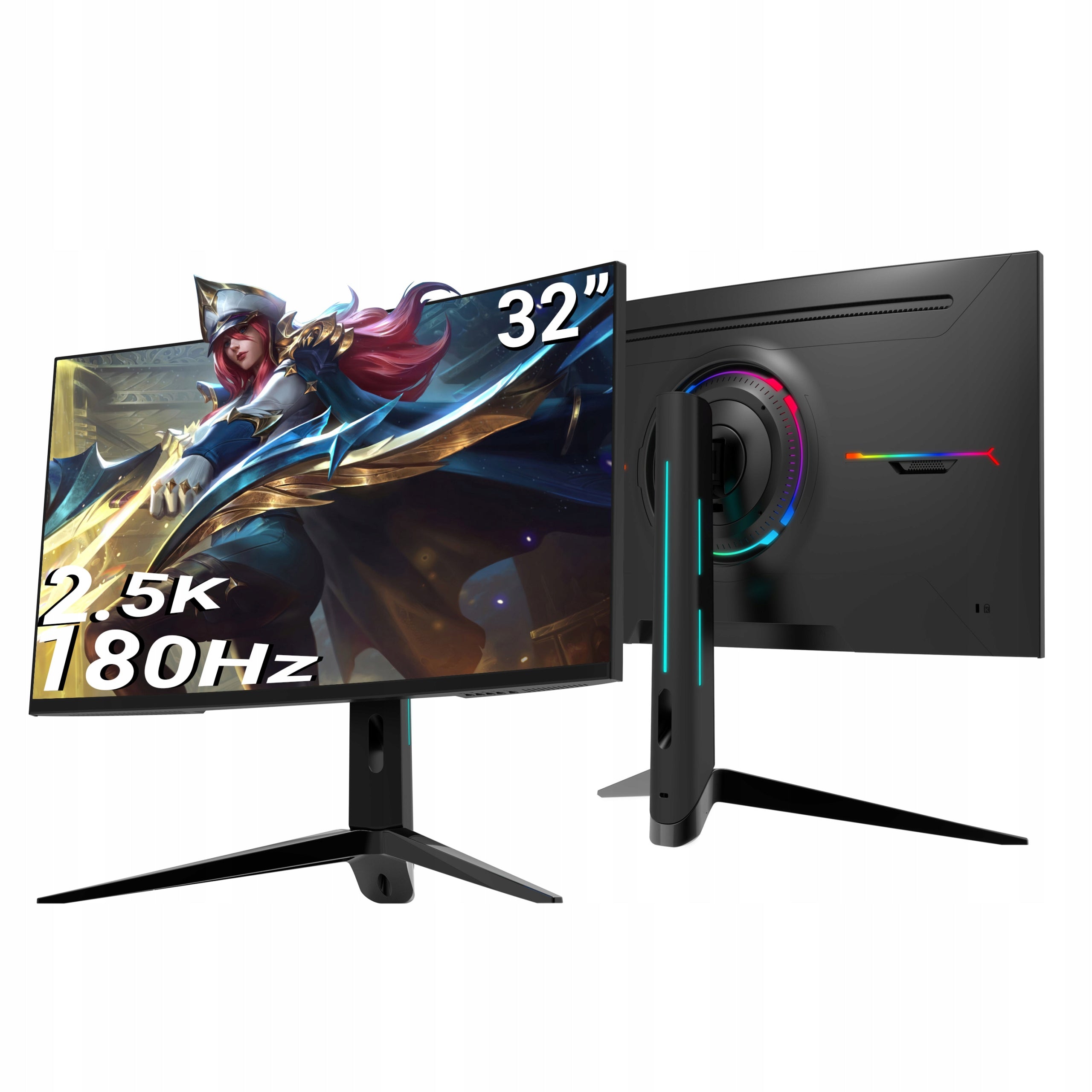 Monitor 32" 2560x1440, 2.5K QHD, 180Hz, VA, Curved, Gaming, 99%RGB