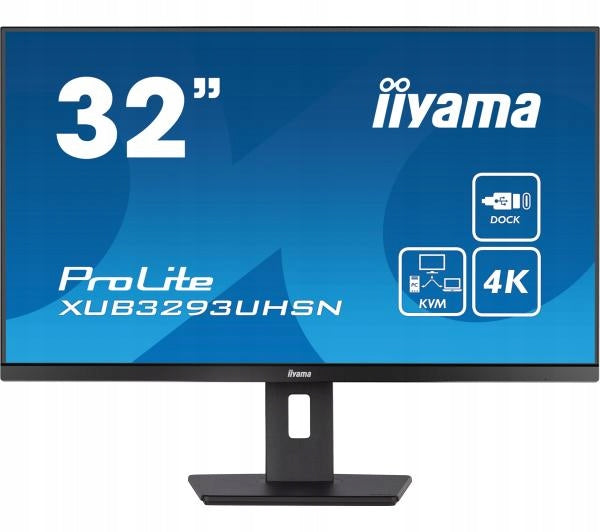 Monitor 32 4K iiyama ProLite XUB3293UHSN-B5 60Hz 4ms HDMI DP USB-C Speakers