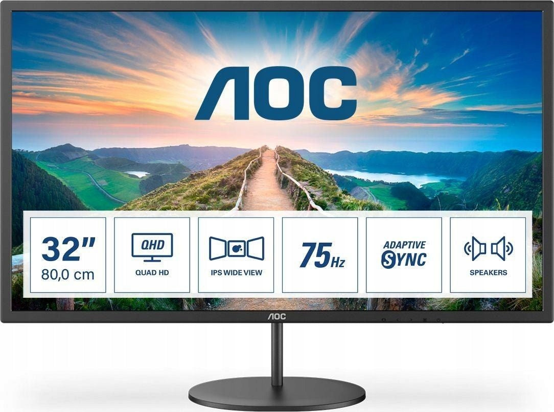 Monitor 32'' AOC Q32V4 WQHD IPS 75Hz 4ms Speakers