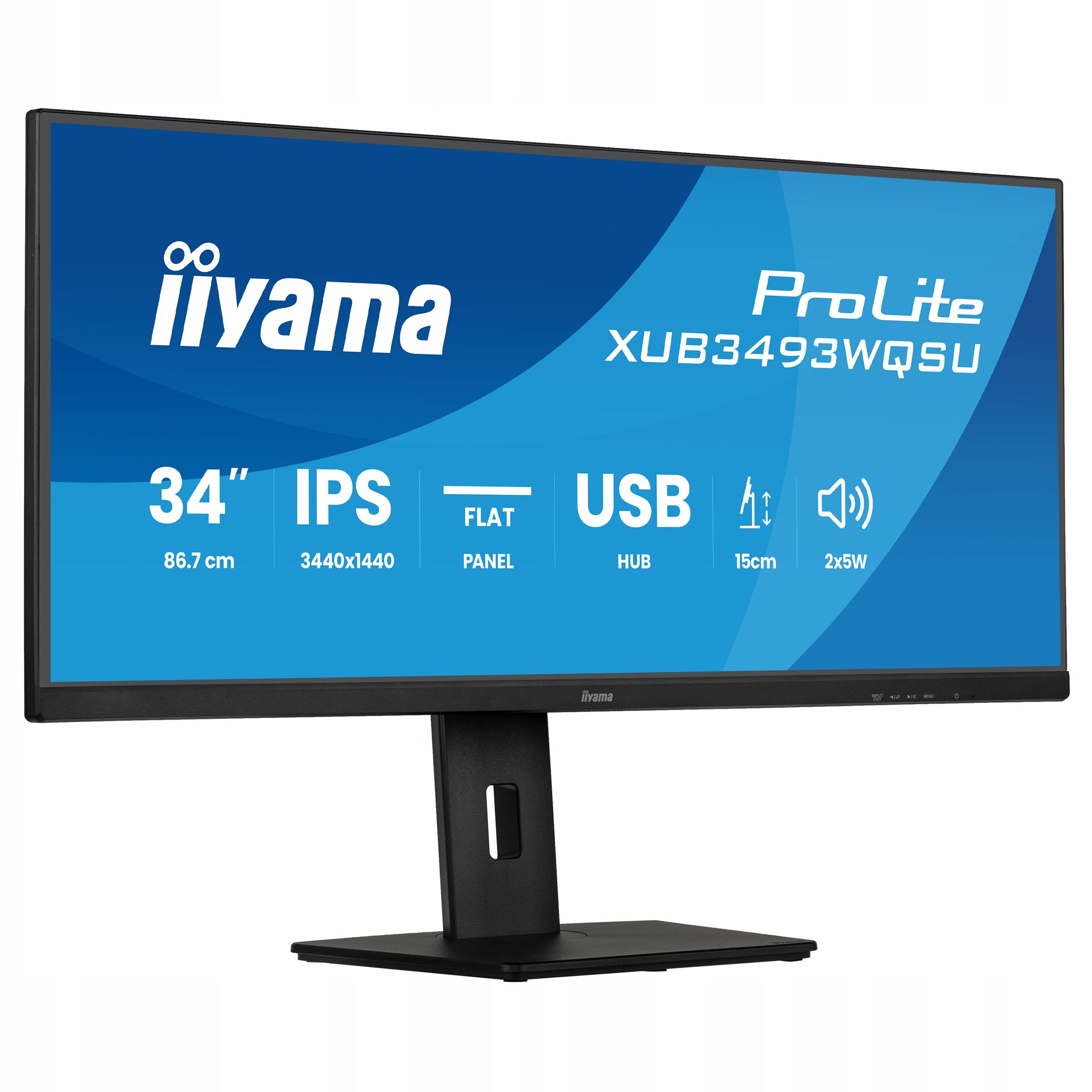 Monitor 34" iiyama ProLite XUB3493WQSU-B6 UWQHD IPS LED 1ms 120Hz HDMI HDR EAN (GTIN) 4948570125609