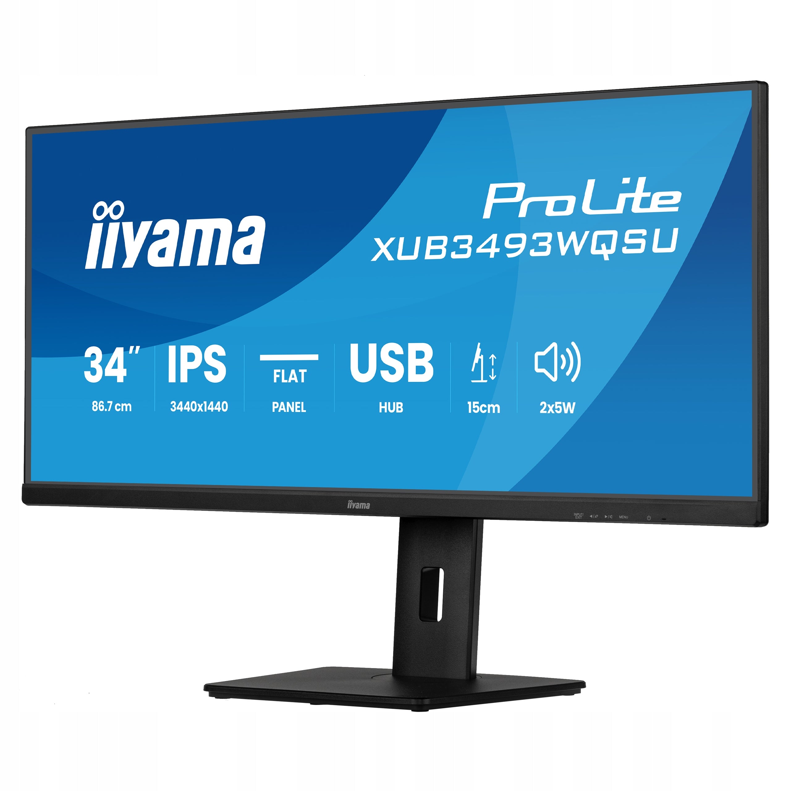 Monitor 34" iiyama ProLite XUB3493WQSU-B6 UWQHD IPS LED 1ms 120Hz HDMI HDR Packaging status original