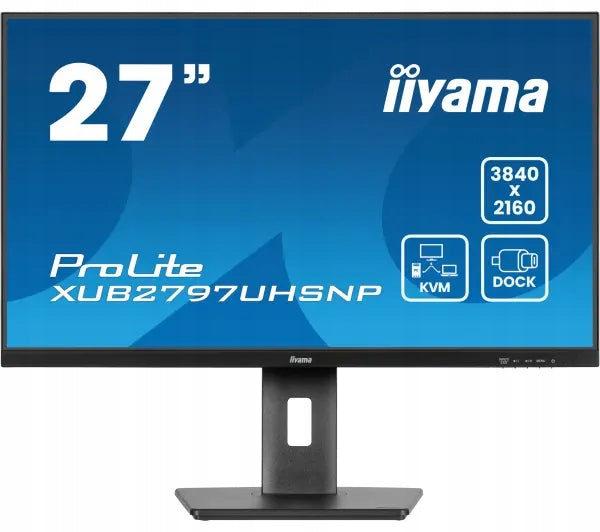 Monitor 4K 27 inches iiyama ProLite XUB2797UHSNP-B1 IPS 60Hz 4ms PIVOT