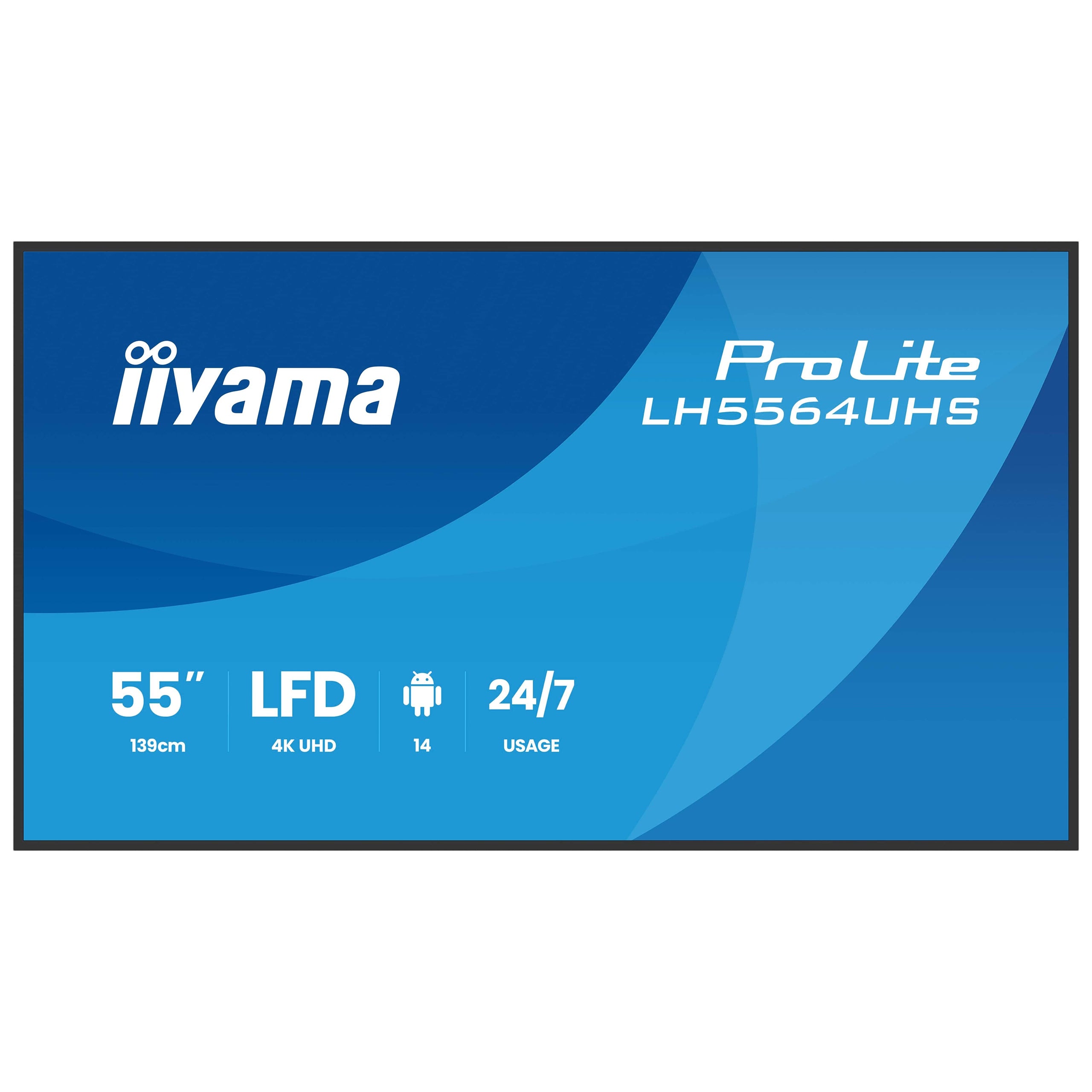 Monitor 55" iiyama ProLite LH5564UHS-B1AG Digital Signage 4K UHD VA LED USB