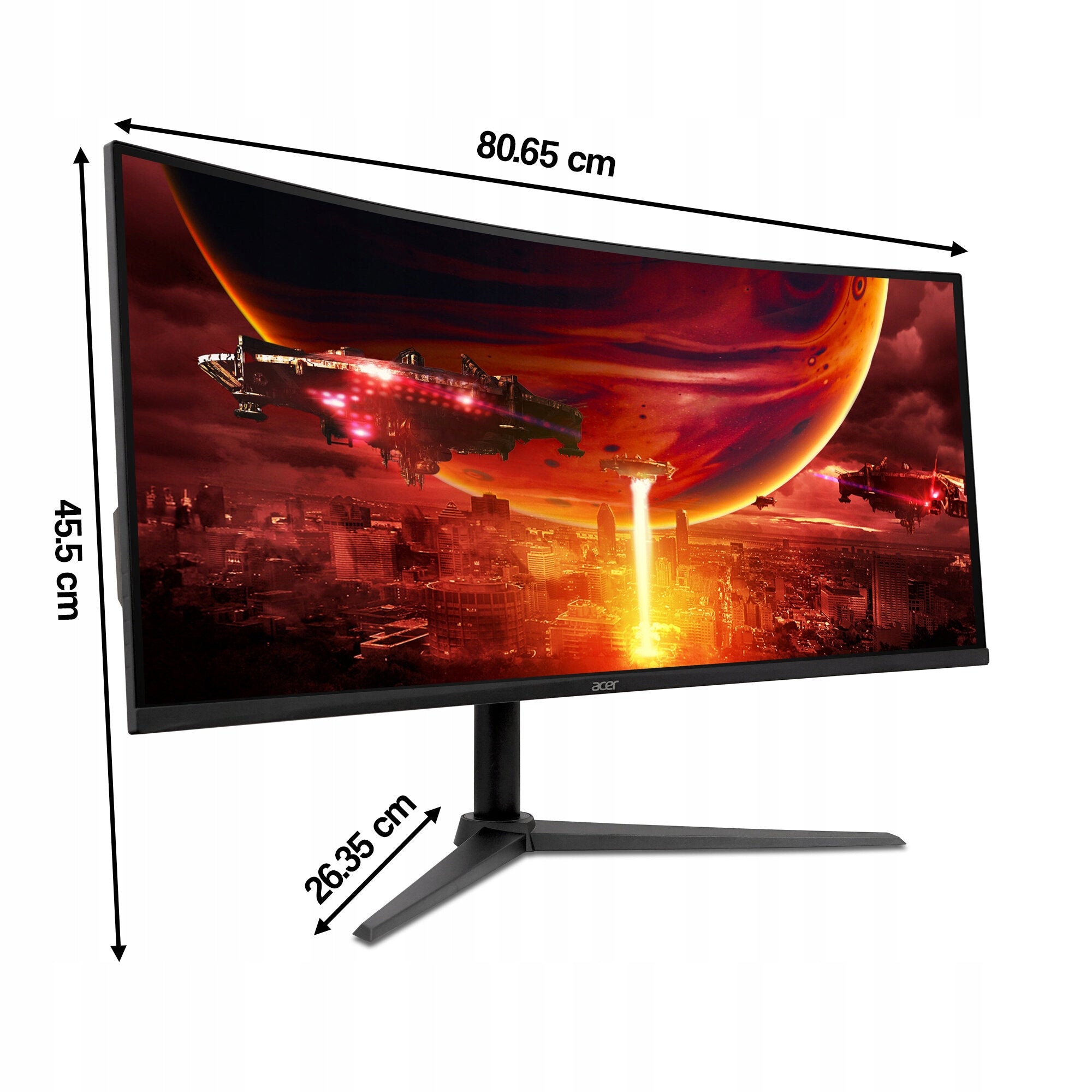 Monitor ACER Nitro ED340CUJ0BMIIPX 34'' 3440x1440px 120Hz 1 [VRB] Curved Brand Acer