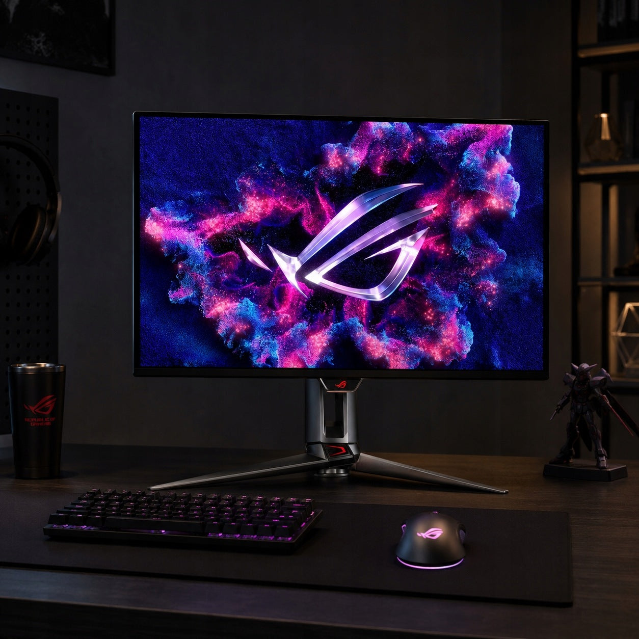 Monitor ASUS PG27UCDM 4K QD-OLED 240 Hz 0,03ms OLED Anti-Flicker 2.0 Black Manufacturer code PG27UCDM