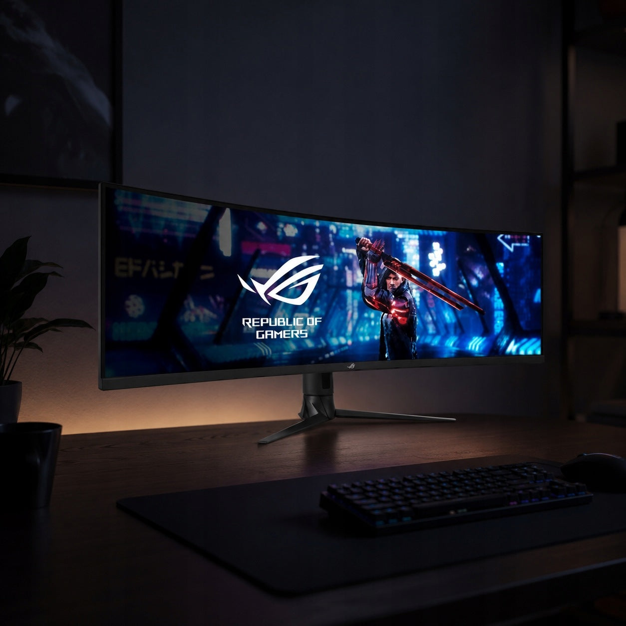 Monitor ASUS ROG STRIX XG49WCR Curved HDR 165 Hz 49" Cali 32:9 5120-1440 px Manufacturer code XG49WCR